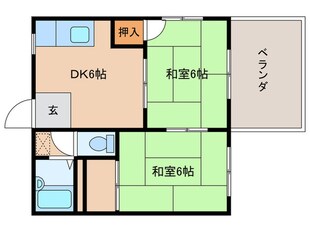 カナールハイツの物件間取画像